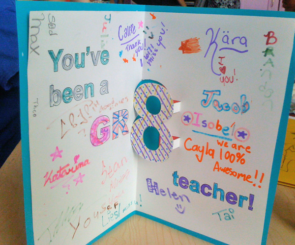 gr8 teacher card