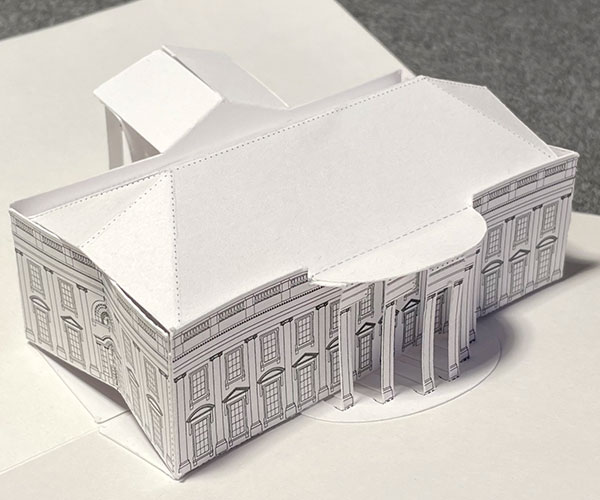 White House pop-up card