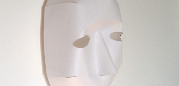 Easy 3D paper mask from a single sheet of paper