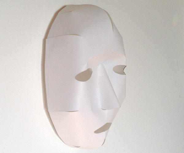 Full Face Paper Mask Template