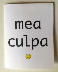 mea culpa