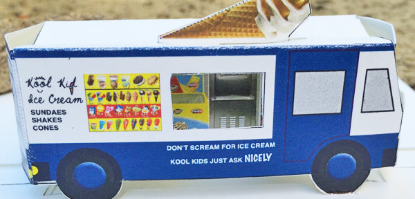 blue ice cream truck toy