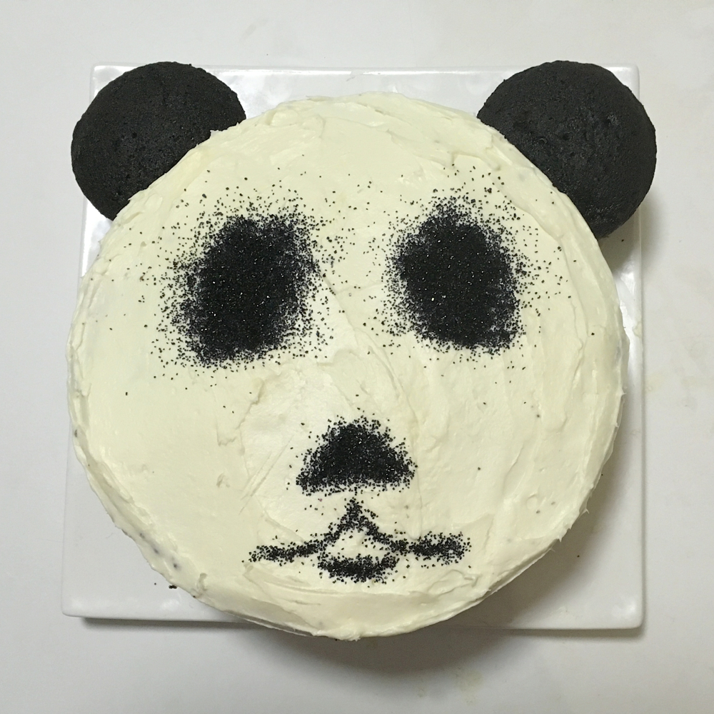 Single Panda Theme Cake