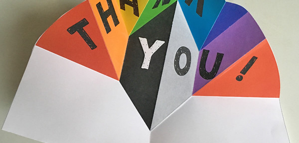 Expanding Pop Up Make A Thank You Card Or Love Note Which Starts Small But Opens Big