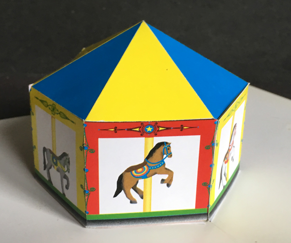 Carousel pop-up merry-go-round