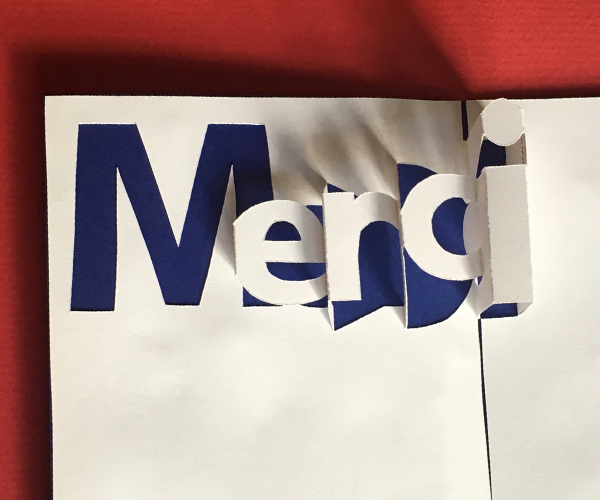 Merci thank you card