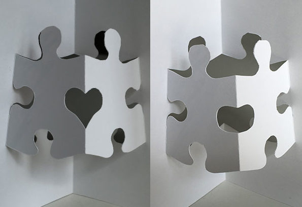 Pop-up puzzle piece