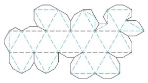 icosahedron template