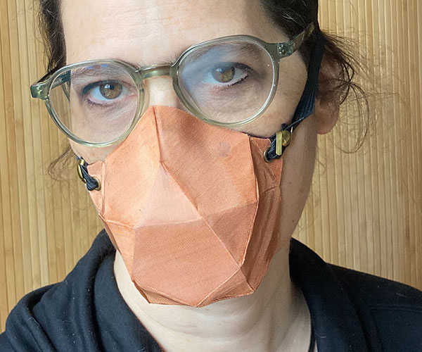 copper mesh no-sew face mask